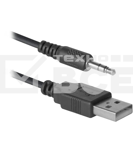 Колонки Defender SPK-240 2.0 black (2x3 Вт, USB пит, раз. д. науш.)