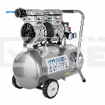 Компрессор поршневой Hyundai HYC 18224LMS безмасляный 180л/мин 24л 1000Вт серебристый, фото2