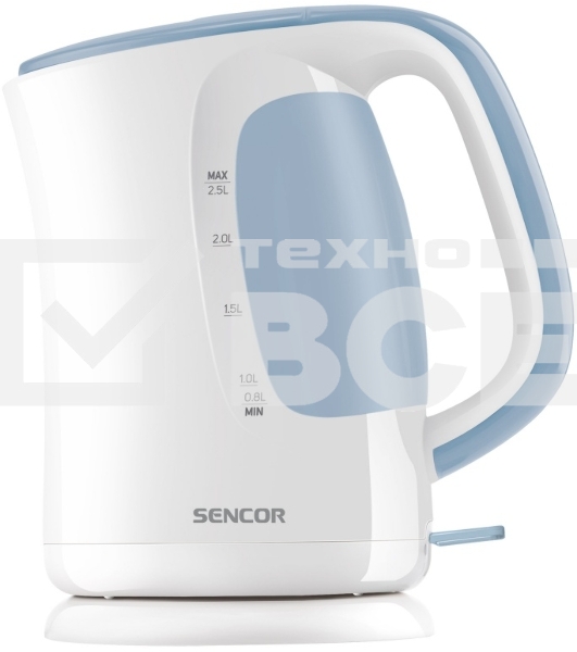 Чайник электрический Sencor SWK 2510WH пластик, 2,5 л, 2200 Вт, белый