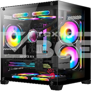 Компьютерный корпус Bloody BD-CC105 черный без БП mATX 5x120mm 1xUSB2.0 1xUSB3.0 audio bott PSU
