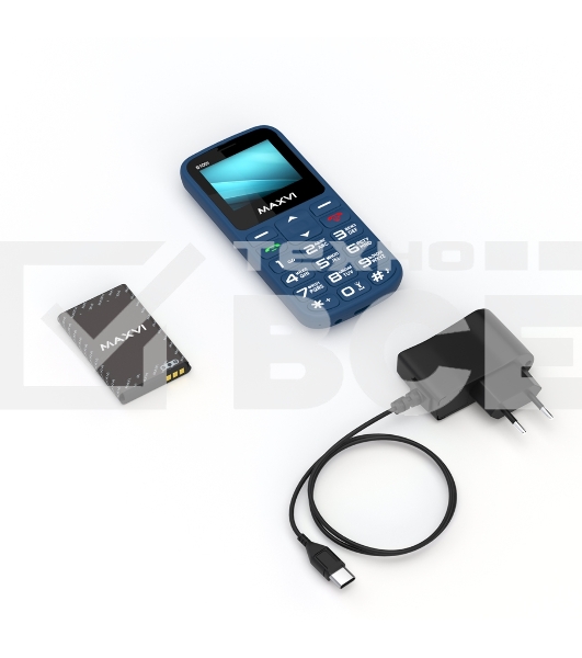 Мобильный телефон Maxvi B100i синий