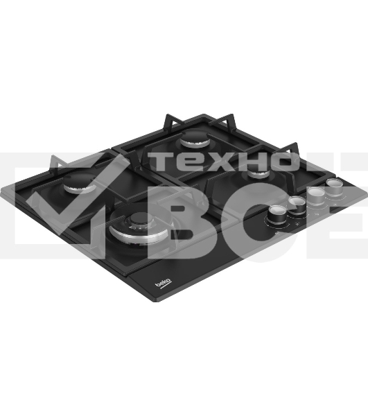 Встраиваемая газовая варочная поверхность Beko HIAW 64225 SB, черный