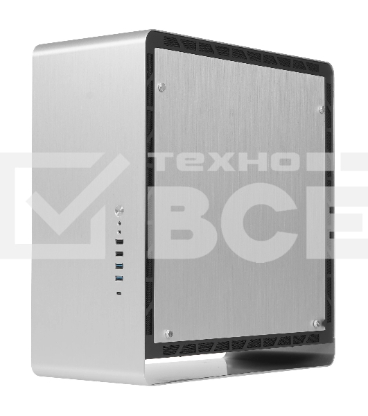 Корпус без блока питания JONSBO UMX6S-A, Midi-Tower, no fun, 2xUSB-A 3.2 + 2xUSB-A 2.0 + 1xUSB-C 3.2, E-ATX, ATX, mATX, mITX Silver
