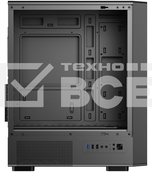 Компьютерный корпус Bloody BD-CC118 черный без БП mATX 8x120mm 2xUSB2.0 1xUSB3.0 audio bott PSU