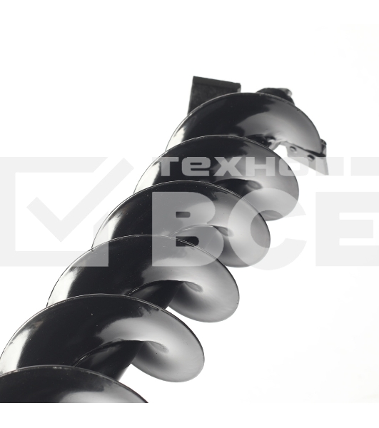 Шнек двухзаходный D 100B для грунта к бензобуру со сменными ножами, диаметр 100мм длина 800мм