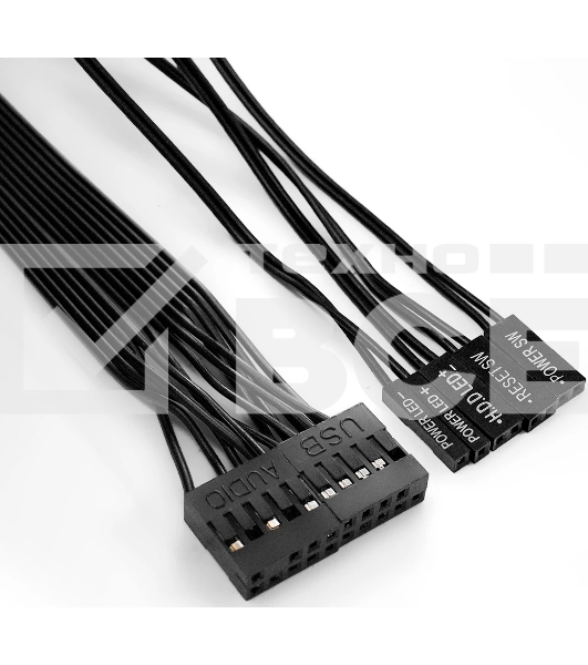 Компьютерный корпус Miditower ExeGate UN-605B-UNS350 (ATX, БП UNS350 с вент. 12см, 2хUSB, аудио, блокировка, черный)