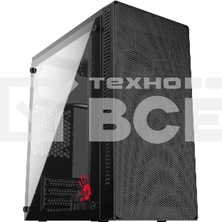 Компьютерный корпус Bloody BD-CC101 черный без БП mATX 1x80мм 1x92мм 2x120мм 2xUSB 2.0 1xUSB 3.0 audio