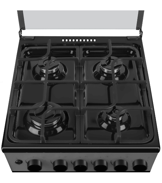 Плита газовая Maunfeld MGC50GCGR08D серый, конфорок 4 шт, духовка 59 л, 50 см x 89 см x 65 см