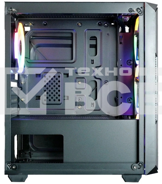 Компьютерный корпус Ginzzu CL690 mATX FAN 4*12FRGb