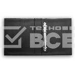 Папка на 4-х D-кольцах Silwerhof 2097305 верт. ПВХ 0.6мм, черный вмест.30лист., фото2