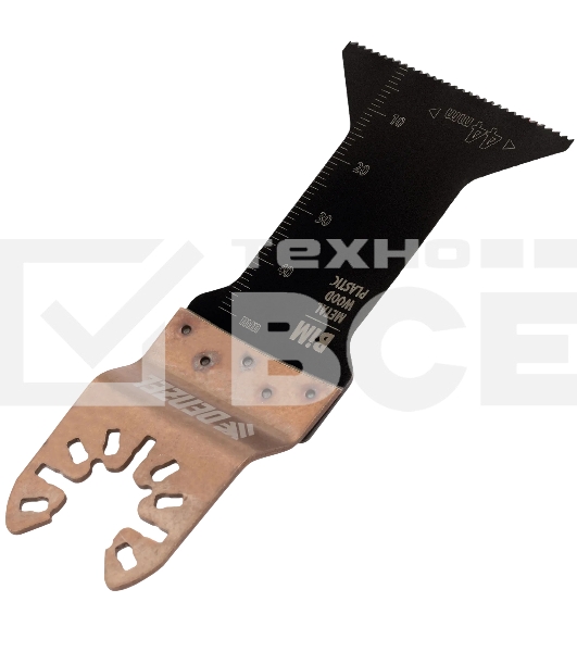 Насадка для МФИ Denzel режущая Т-образная, BiM, по металлу и дереву, 44 x 1,4 мм, мелкий зуб