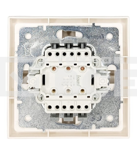 Выключатель 3-кл. LEZARD СП ZIMA IP20 10А безвинт. зажим, слон. кость 704-9088-109QC