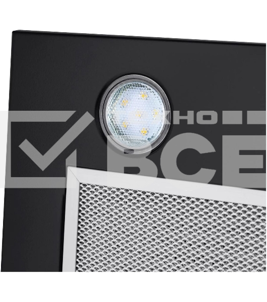 Вытяжка встраиваемая Maunfeld Crosby Singl 60 черный, 60 см, 850 куб. м/ч, 48 дБ