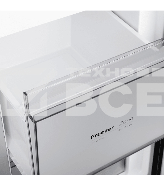 Холодильник Maunfeld MFF192NFSB01 Inverter черная сталь трехкамерный 334/184л морозилка снизу, No Frost, Side by Side