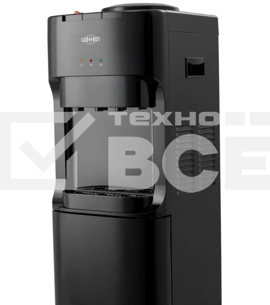 Кулер для воды Vatten V45NE, верхняя загрузка, нагрев 90 °С, охлаждение 15 °С, черный