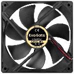 Вентилятор корпусной ExeGate ExtraSilent ES12025S2P, 120 мм, 1300 об/мин, 22 дБ, 2-pin, без подсветки, фото3