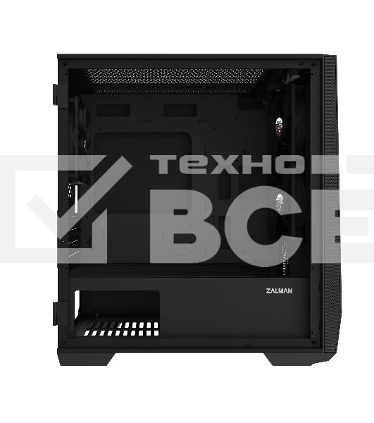 Компьютерный корпус ZALMAN Z1 ICEBERG, MicroATX, BLACK, WINDOW, 2xCOMBO (3.5