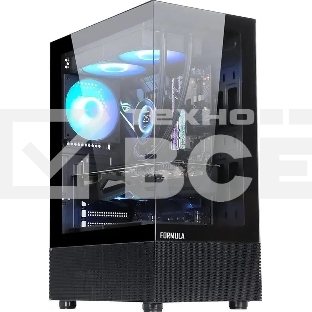 Компьютерный корпус AeroCool / Formula Crystal Z1 PLUS черный без БП ATX 3x120mm 2xUSB2.0 1xUSB3.0 1xUSB3.1 audio bott PSU