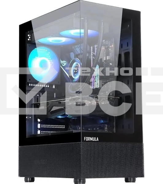 Компьютерный корпус AeroCool / Formula Crystal Z1 PLUS черный без БП ATX 3x120mm 2xUSB2.0 1xUSB3.0 1xUSB3.1 audio bott PSU
