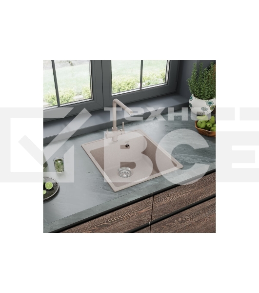 Кухонная мойка Maunfeld Perla 460 MFQS-460BG бежевый