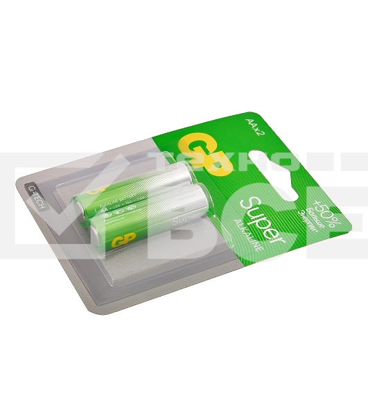 Алкалиновые батарейки GP Super Alkaline G-Tech 15А АA - 2 шт. на блистере