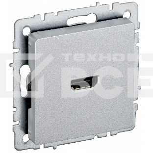 Розетка HDMI IEK BRITE РHDMI-0-БрА алюминий