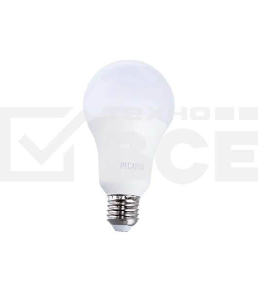 Лампа светодиодная Ресанта LL-R-A80-20W-230-3K-E27 груша, 20 Вт, тепл., Е27