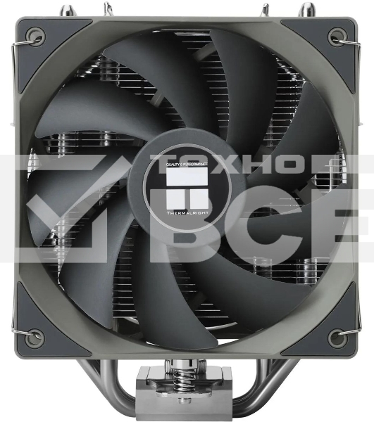 Кулер для процессора Thermalright Assassin Spirit 120 V2 серебристый/черный/серый (4-pin PWM, 154mm, Al/Cu, 4x6mm, 1x120mm, 66.17CFM, 25.6dBA, 1500RPM, S: 1851/1700/1200/115X, AM5/AM4)