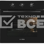 Духовой шкаф Электрический Hyundai HEO 6635 BG черный, фото 1