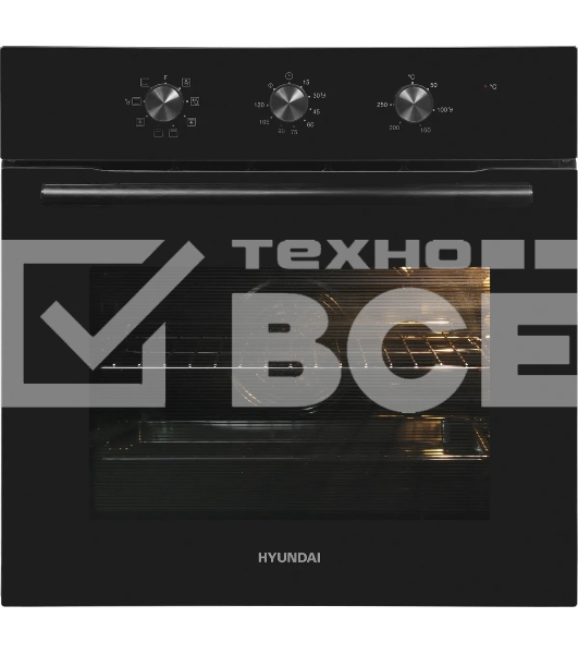 Духовой шкаф Электрический Hyundai HEO 6635 BG черный
