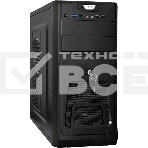 Компьютерный корпус Miditower ExeGate CP-603UB-UNS350 (ATX, БП UNS350 с вент. 12см, 2хUSB, аудио, черный), фото 1