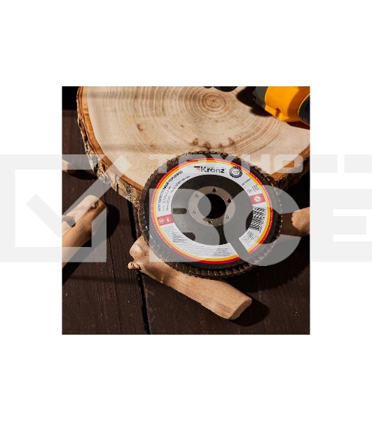 Круг лепестковый торцевой Kranz KR-90-0004 P24, 115х22,2 мм