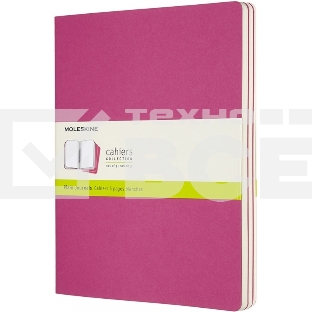 Блокнот Moleskine Cahier Journal, 120стр, без разлиновки, розовый неон ch023d17