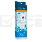 Сетевой фильтр 16А, 3500 Вт, 3 гнезда, без з/ш, с з/к, ПВС 3x1.0, 1,8 м, белый (SBSP-3-18-W), фото2