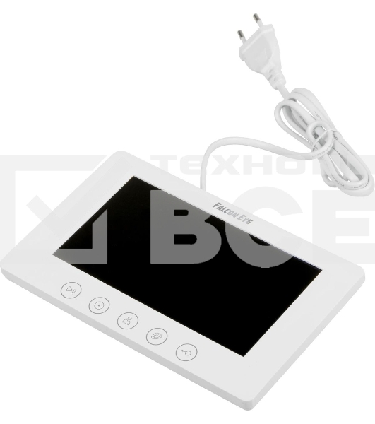 Видеодомофон Falcon Eye COSMO дисплей 7' TFT; механические кнопки; подключение до 2-х вызывных панелей ; OSD меню; интерком до 4 мониторов; питание AC