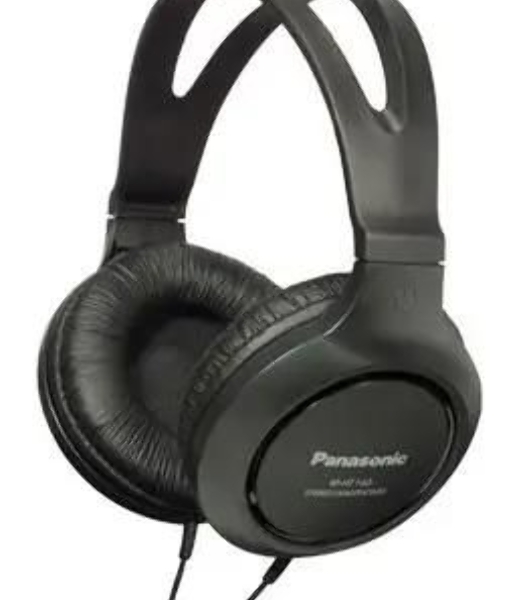 Наушники мониторные Panasonic RP-HT161E-K 2м черный проводные (оголовье)