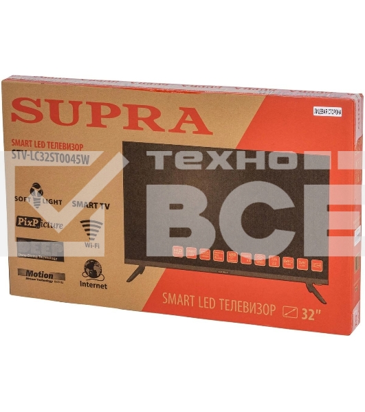 Телевизор Supra 32' STV-LC32ST0045W черный LED HD 50Hz AndroidTV