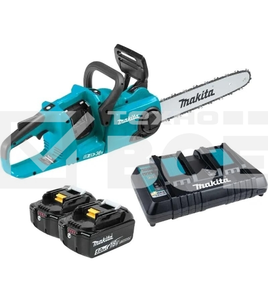 Цепная пила Makita DUC353CT2 36Вт дл.шины:14' (35cm) 5Ач