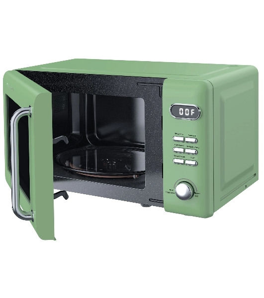 Микроволновая печь TESLER ME-2035 зеленый, 20 л, 700 Вт, переключатели - кнопки, поворотный механизм