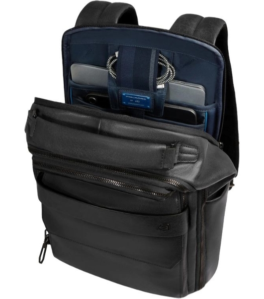 Рюкзак мужской Piquadro Solm CA7021S141/N черный кожа
