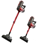 Пылесос вертикальный Ginzzu VS118 серый/красный, питание от сети, 220 Вт, уборка сухая, пылесборник 0,9 л, фото 1