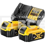 Батарея аккумуляторная DeWalt DCB1104P2 18В 5Ач Li-Ion (З/У в компл.), фото 1