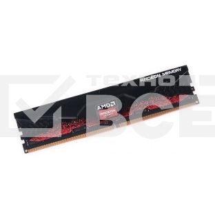 Оперативная память AMD Radeon R5, DDR5, 8GB (1x8GB), 5600MHz, CL40, DIMM, с радиатором, черный/красный