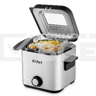 Фритюрница Kitfort КТ-4075 800Вт серебристый/черный