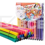 Фломастеры Deli EC157-24 ColoRun 24цв. пакет с европодвесом, фото 1