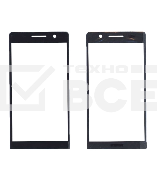 Стекло для Huawei Ascend P6 черное