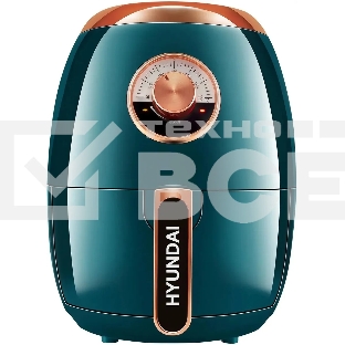 Аэрогриль Hyundai HYF-3553 1350Вт темно-зеленый/золотистый