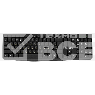 Клавиатура ExeGate EX298364RUS Smart K120 (USB, полноразмерная, влагозащищенная, 104кл., Enter большой, длина кабеля 1,6м, черная, RTL)