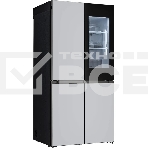 Холодильник LG GR-A24FQAKM серый трехкамерный 382/145л морозилка снизу, No Frost, Side by Side, фото 1