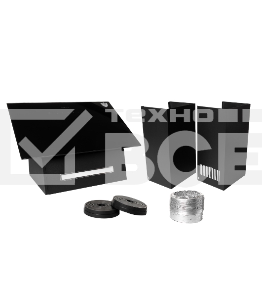 Вытяжка каминная Garlyn CH-60 черный управление: сенсорное (1 мотор)